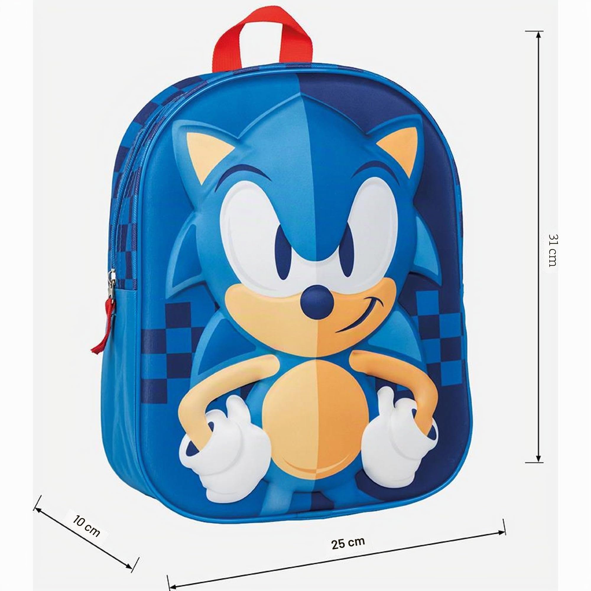CERDÁ LIFE'S LITTLE MOMENTS Zaino 3D per Bambini Sonic, Unisex Kids, Blu, Regular