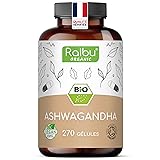 Ashwagandha BIO - 270 Gélules - Extra Fort : 2400 mg/jour...