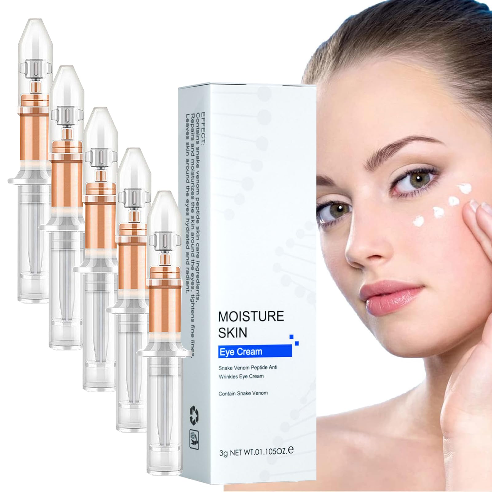 Snake Venom Peptide Anti-Wrinkle Eye Cream, Snake Venom Eye Cream, Snake Venom Anti Wrinkle Serum,Balance Snake Venom Eye Cream,Snake Venom Firming Eye Cream,Remove Eye Bags/Dark Circles/Wrinkles (5)