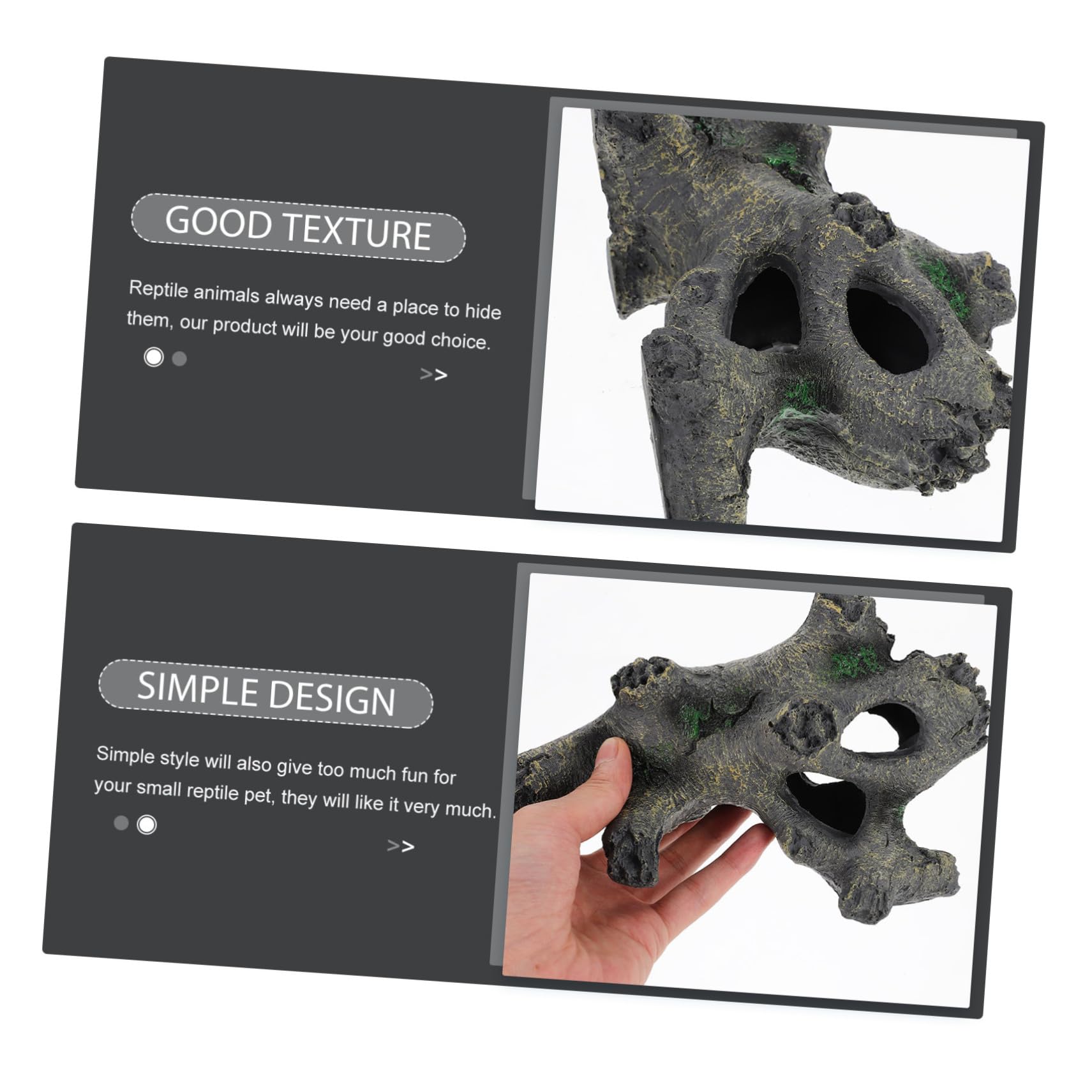 Escondite de Reptiles de Resina Forma de Cueva para Tortuga