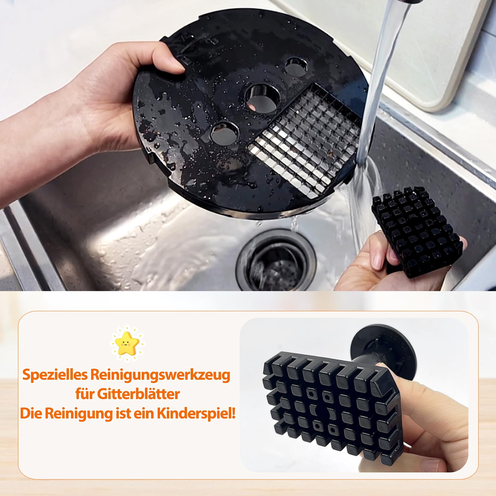 Anatole Würfelschneider Elektrisch Gemüseschneider Professionell 3 Klingen | 9mm/12mm/16mm Klingen aus Edelstahl, für Kartoffel Karotte Zwiebel Gurke Obst, für Restaurant Hotel Hause, 100W 220V