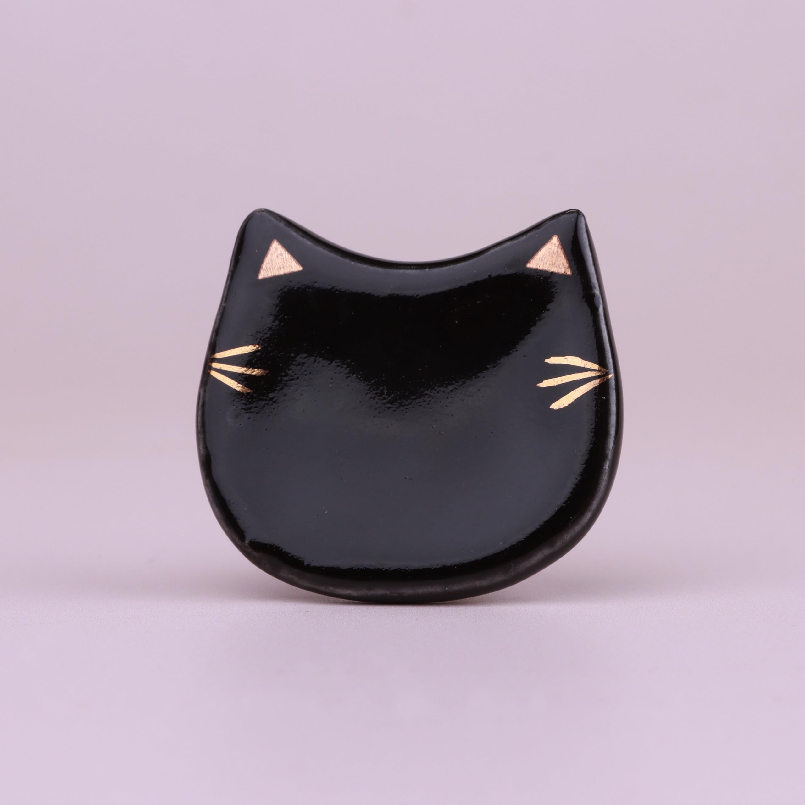 G Decor G Deor Pawfect Playful Cat Ceramic Cabinet Knob (Black)