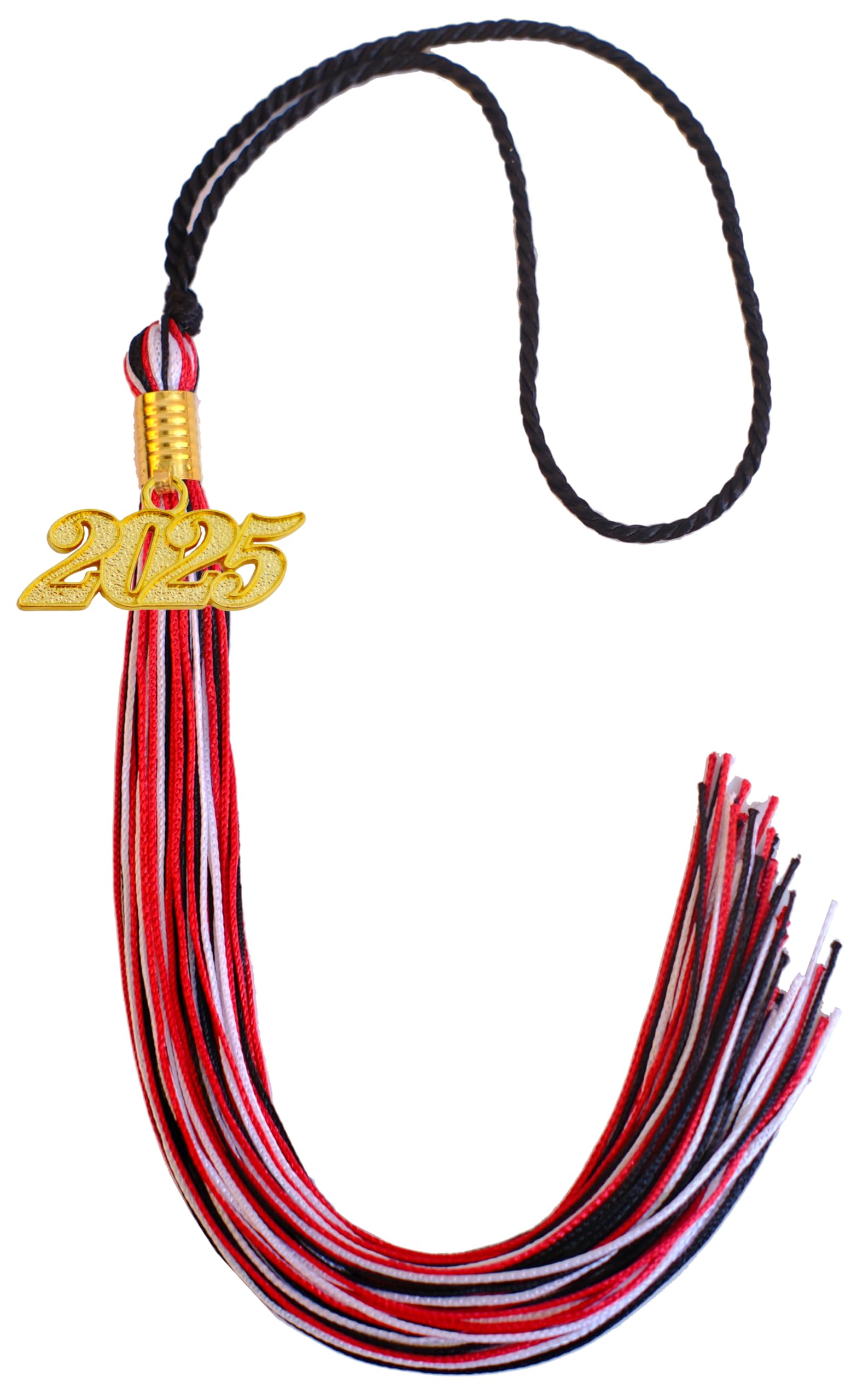 2025 Tassel Graduation, Black White and Red Tassel 2025
