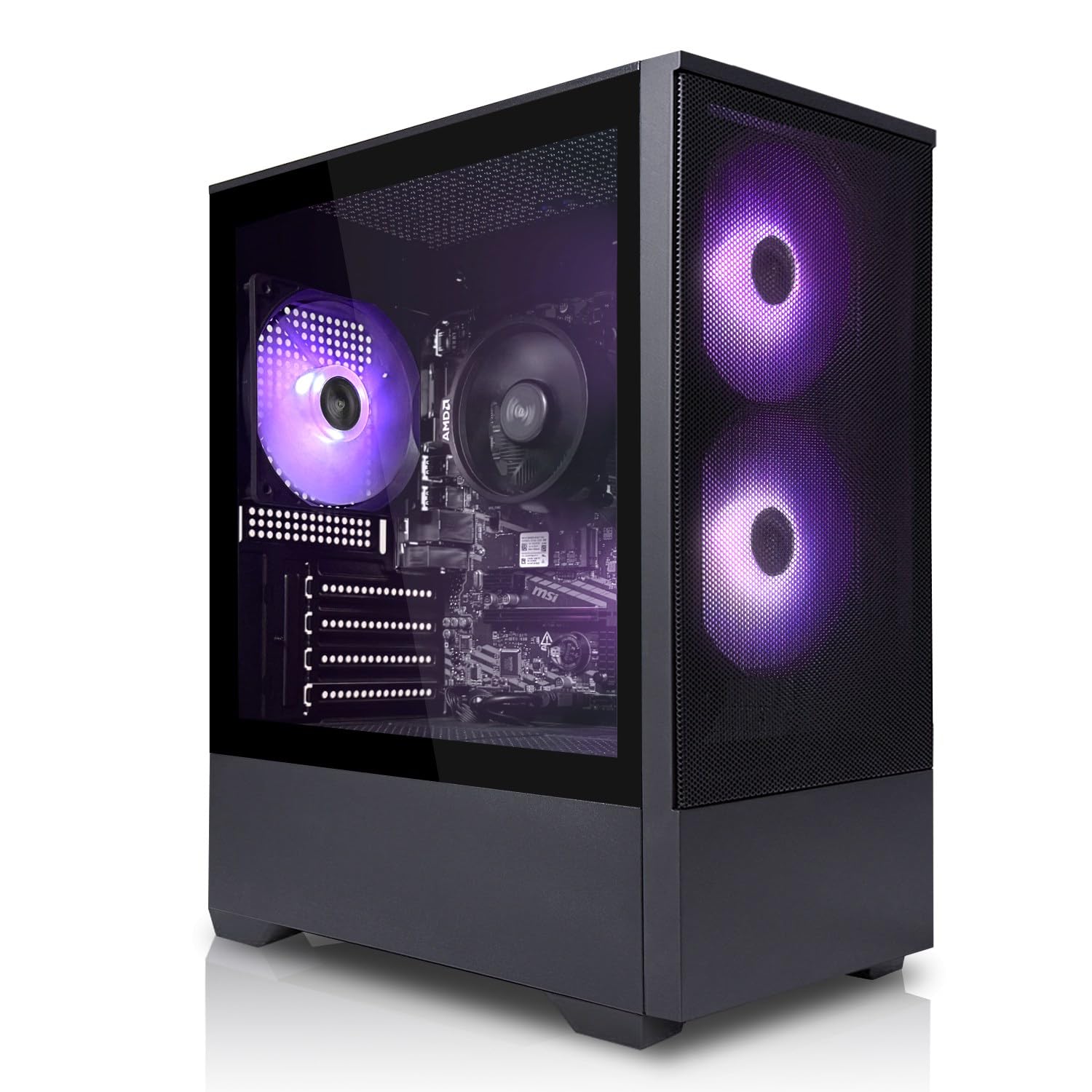 SYSTEMTREFF Basic Gaming PC AMD Ryzen 5 5500 6x4.2GHz | Nvidia RTX 3050 6GB DX12 | 512GB M.2 NVMe | 16GB DDR4 RAM | WLAN Desktop Computer Rechner für Gamer, Zocker & Streamer
