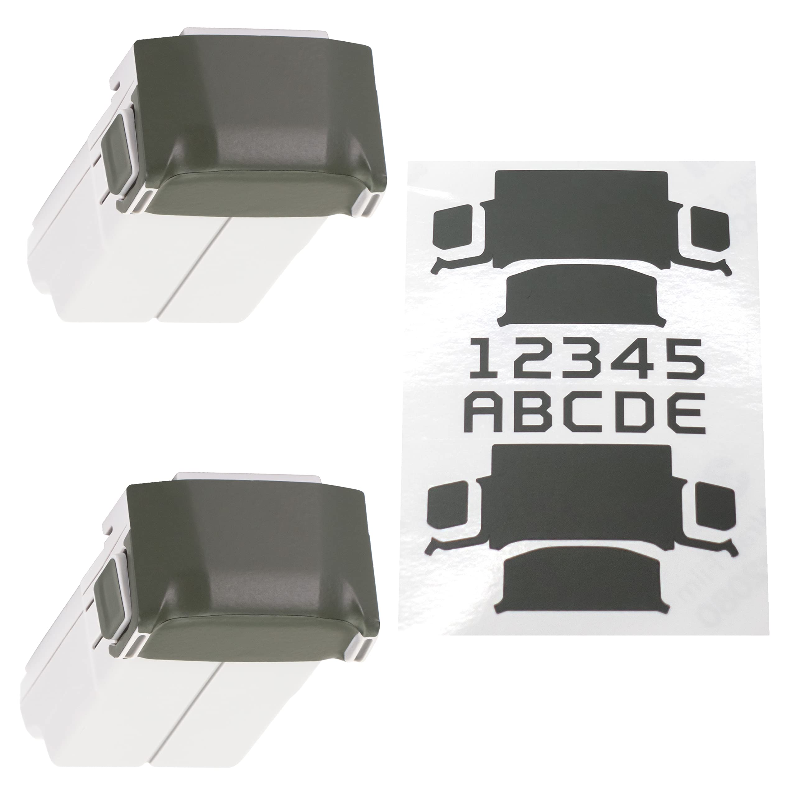 WRAPGRADE Skin Stickers Compatible with DJI Mini 4 Pro/Mini 3 Series | Two Batteries (Army Green)