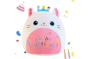 8-Inch White Cat Stuffed Animal: A Royal Companion for Kids