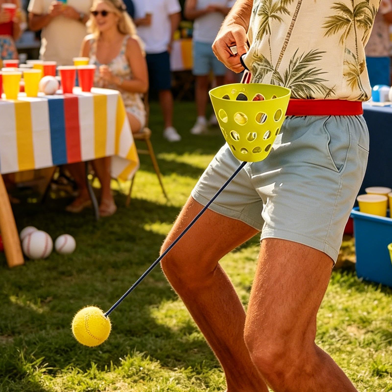 Gioco di palline oscillanti | Attività divertenti da scuotere in famiglia e | Swing Ball Set - per riunioni, matrimoni, spiaggia, giardino, compleanno, parco bambini all'aperto, allenamento pratico