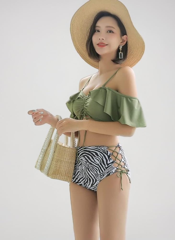 Amazon.co.jp: [HOYUKI] 水着 レディース ビキニ ハイ