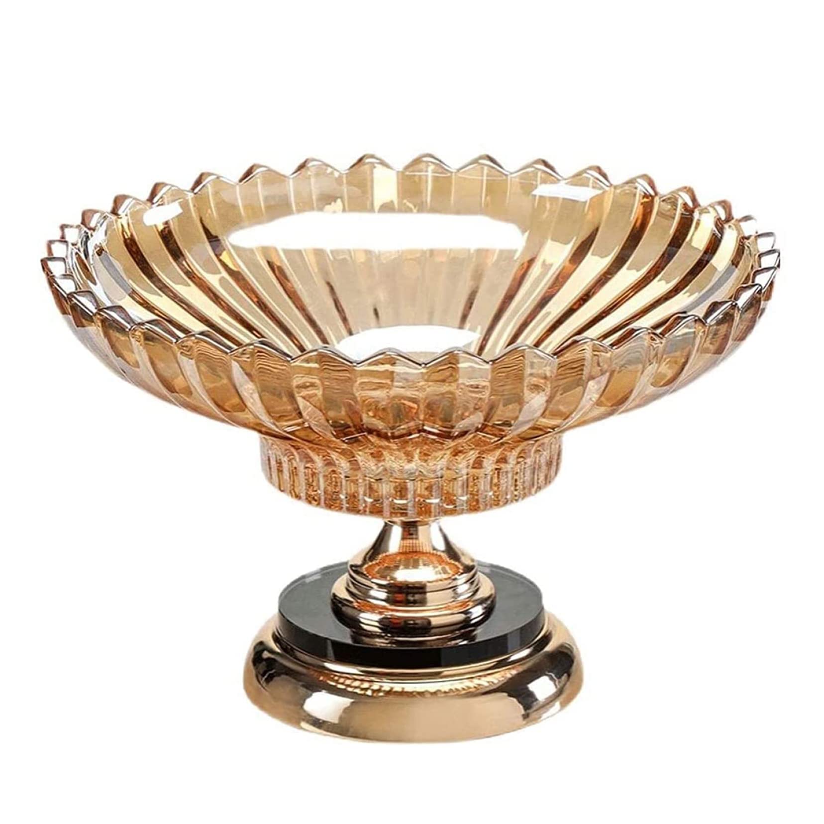 świąteczne naczynia do serwowania Mała miseczka ceramiczna ze szkła kryształowego Metalowe cokoły w kształcie kwiatu Miska Dekoracyjna ozdoba miski Talerz do serwowania suszonych owoców Orzechy Cukier