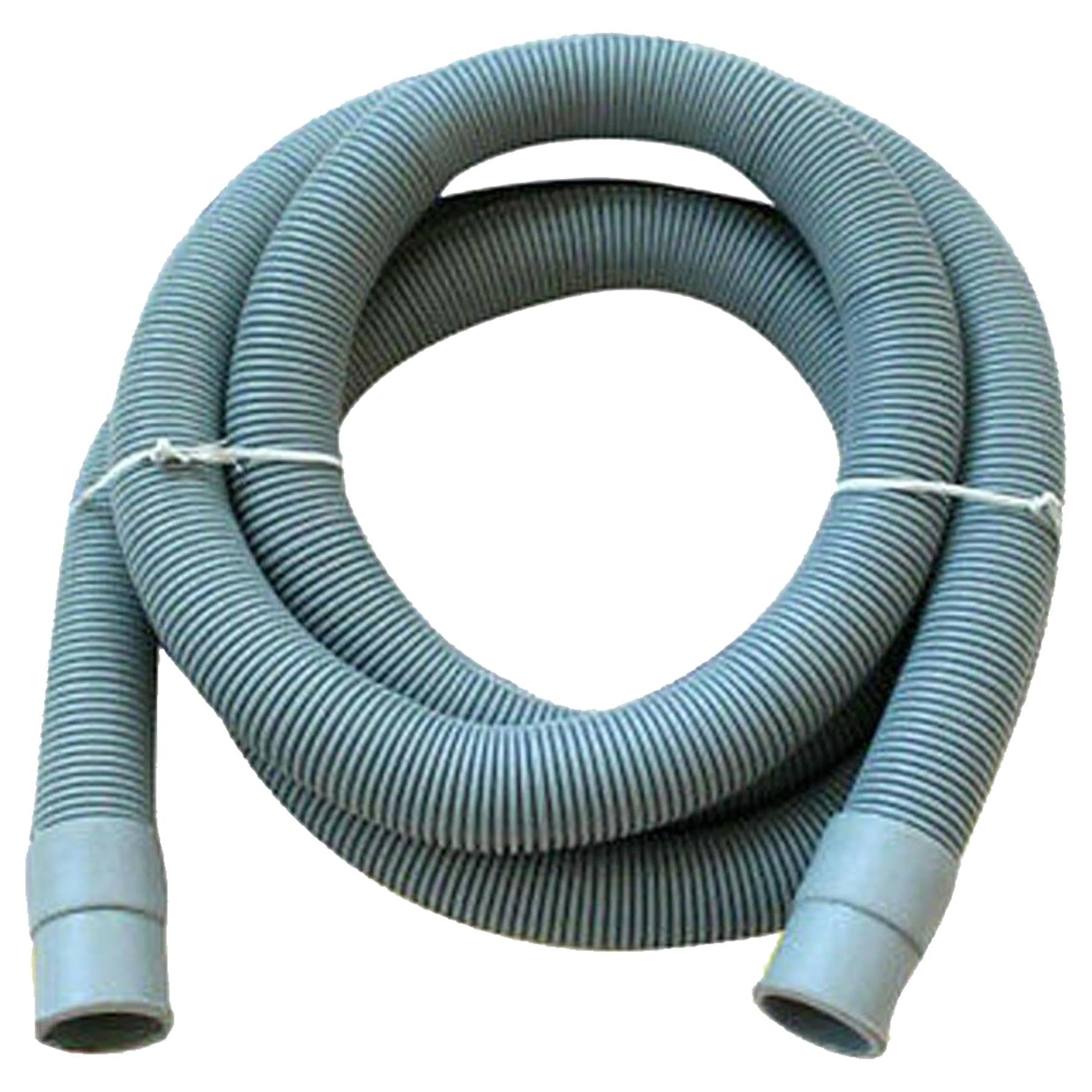 Dapetz Grey ® Drain Hose 3M Long Extension Pipe For Washing Machine Washer Dryer Dishwasher Flexible Universal Waste Hose