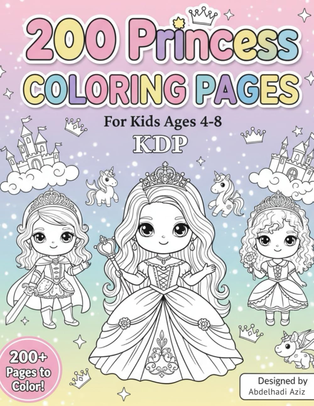 Princess Coloring Pages for Kids KDP