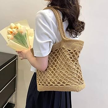 Amazon.co.jp: （ニカ）トートバッグ カゴバッグ レディース