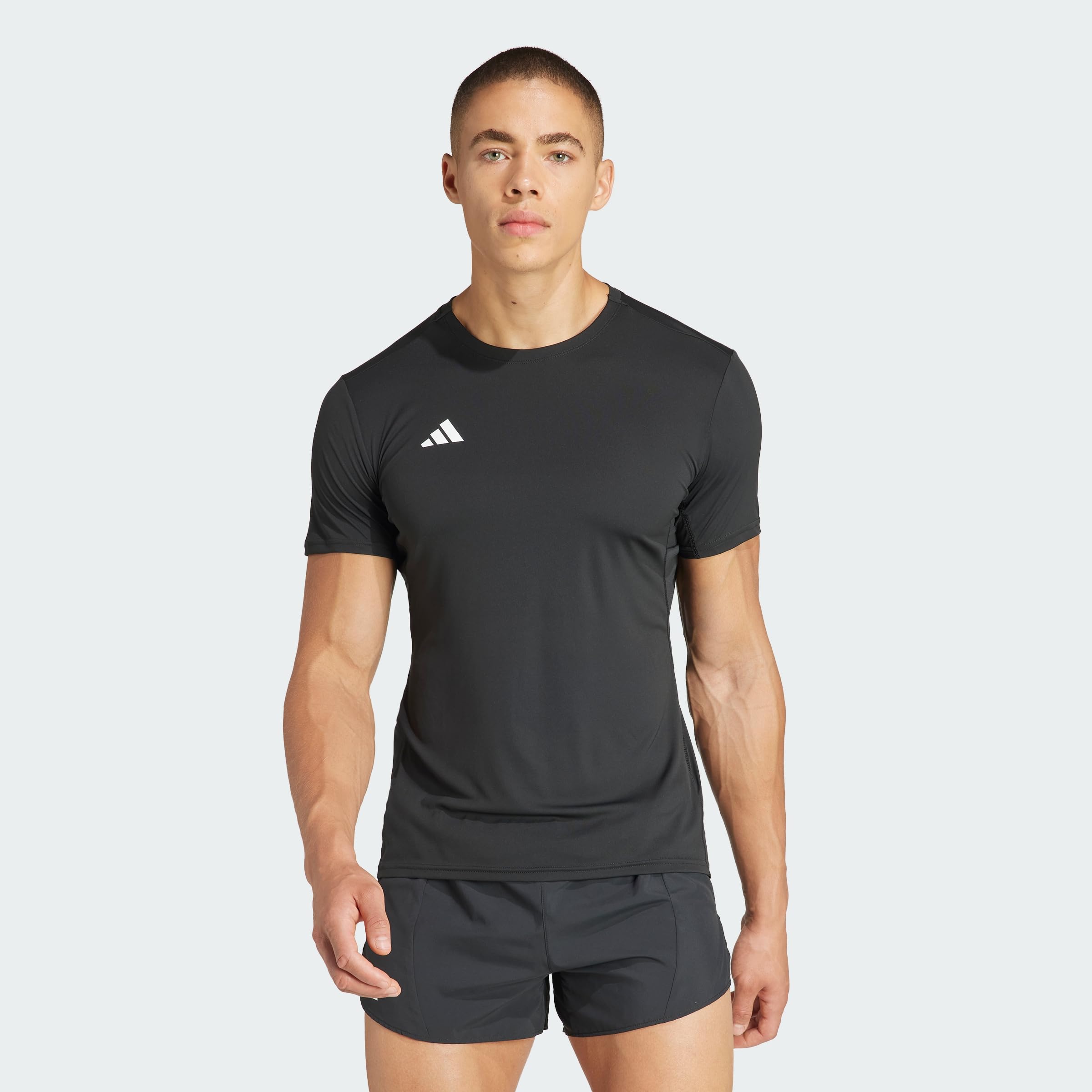 adidas Men's Adizero Essentials Aeroready Running Shirt, Black, S