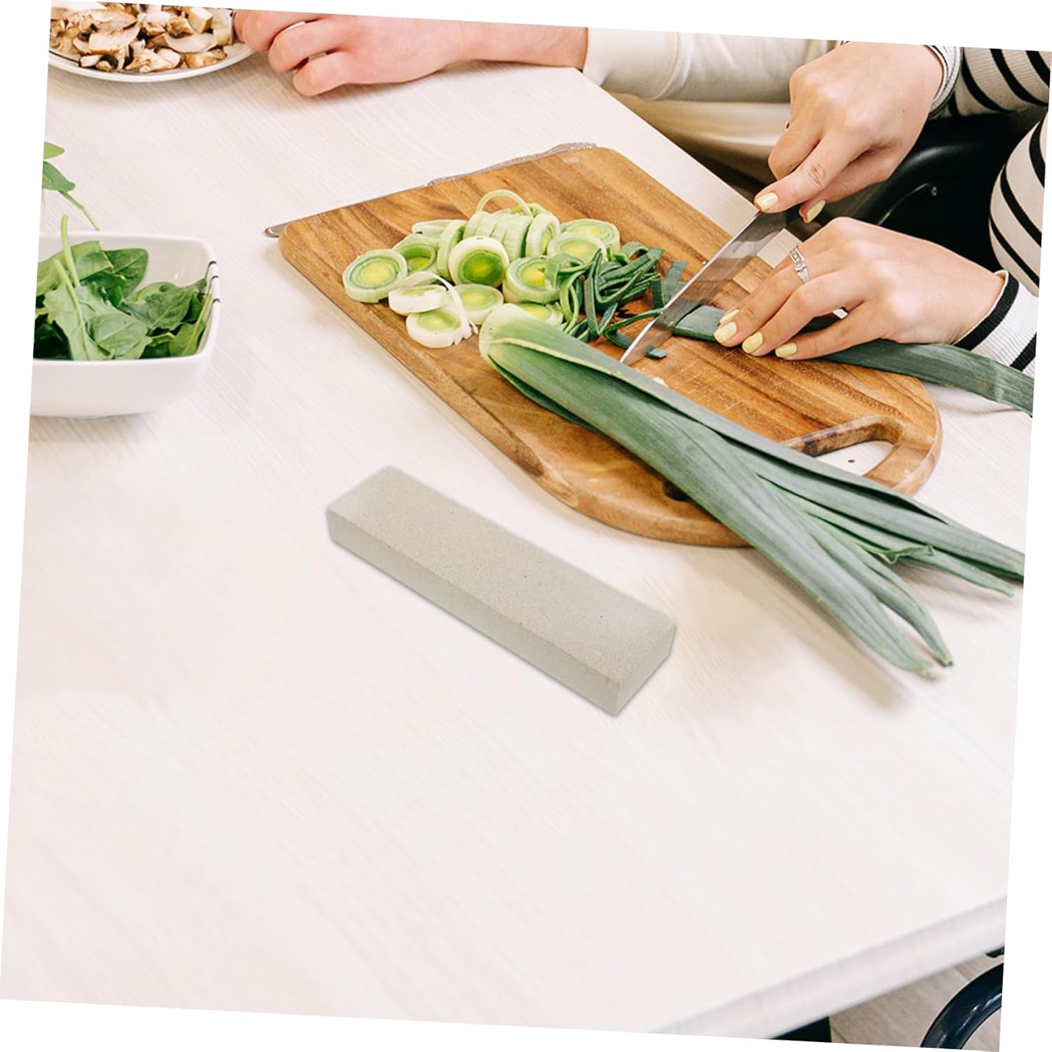 IMIKEYA 3pcs Double Sided Sharpening Stone for Kitchen Use Portable Knife Sharpener Stable Design Coarse Grit for Tool Maintenance