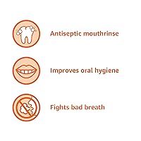 Vista 5 de Yaxa Basics Enjuague bucal antiséptico, sabor original, 1.5 litros, 50.7 onzas (paquete de 4) (anteriormente Solimo)