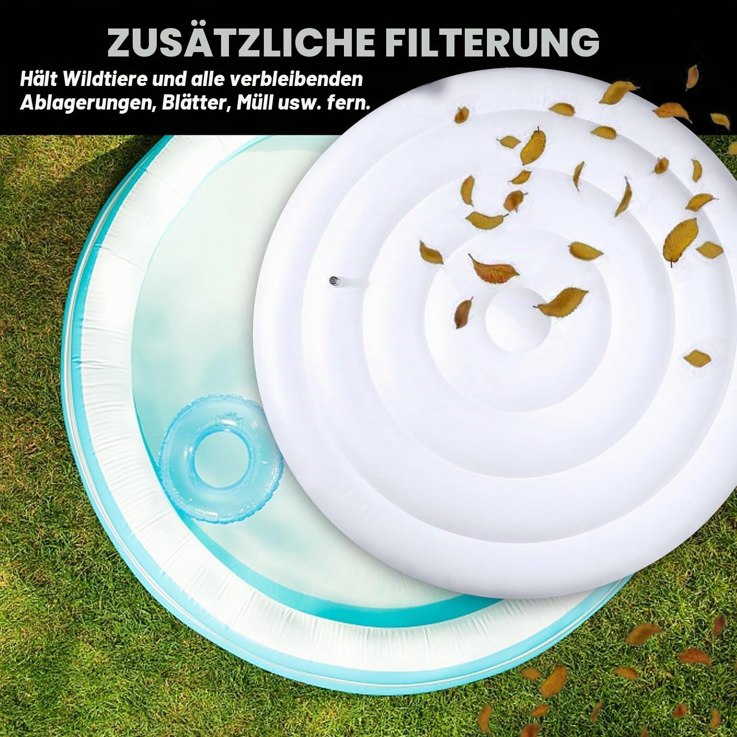 165cm Aufblasbare Abdeckung Whirlpool-Mspa Whirlpool Thermoabdeckung Rund