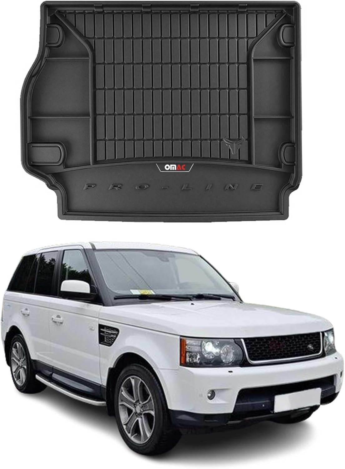 OMAC Premium Cargo Mats Liner for Land Rover Range Rover Sport 2006-2013 Black
