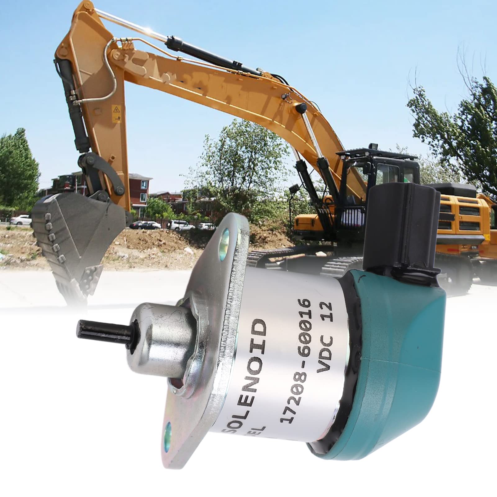 Válvula Solenoide de Apagado Profesional 17208 60016 Válvula de Parada de Motor para Kubota D1005 D1105 para Excavadora V1505