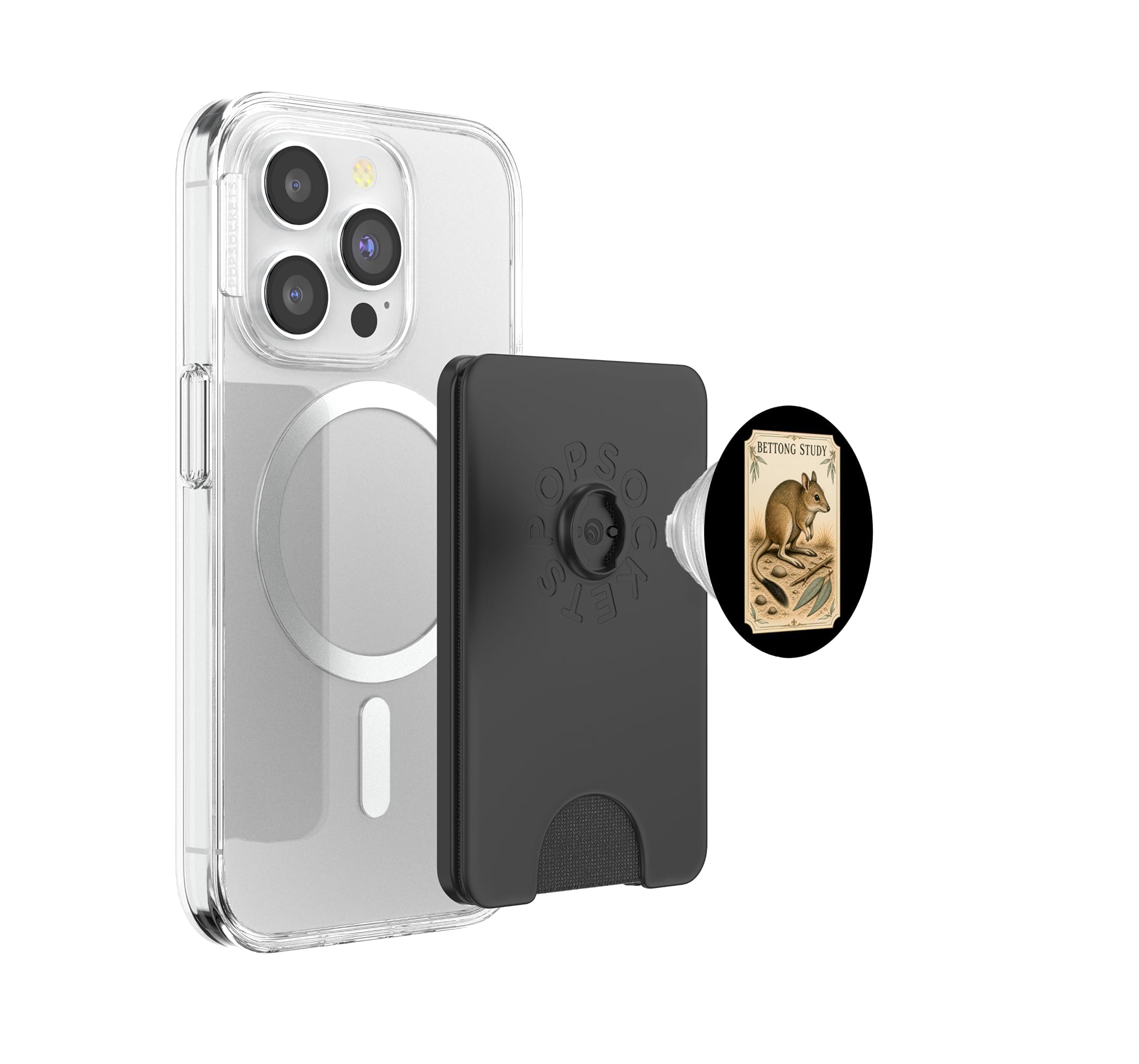 Bettong Study Marsupial del Bosque Australiano PopSockets PopWallet para MagSafe