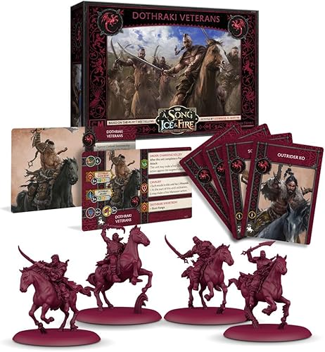 Miniatura 4 de CMON Una canción de hielo y fuego miniatura de mesa Dothraki Veterans Unit Box  Juego de estrategia para adolescentes y adultos  A partir de 14 años