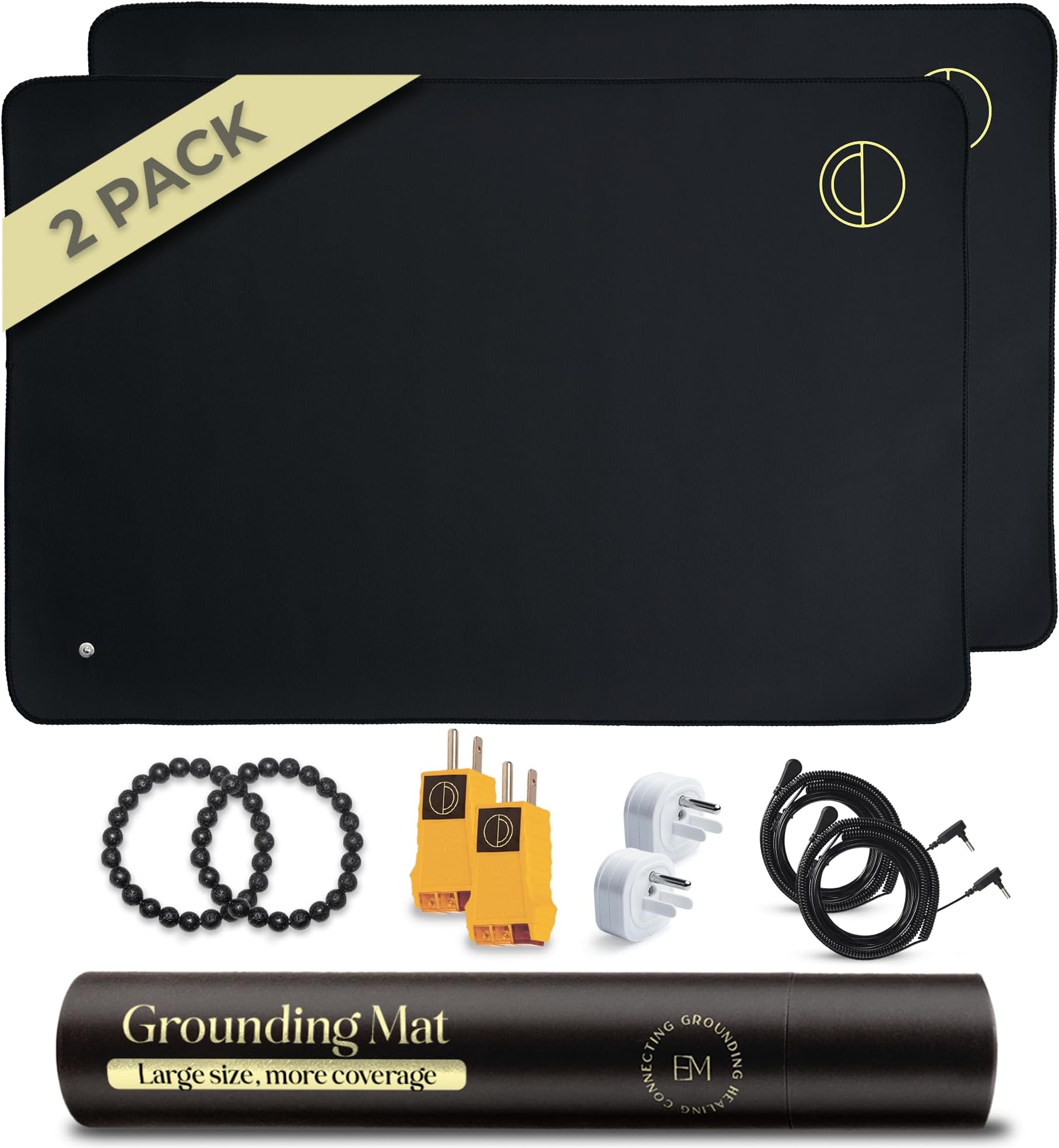 Earth and Moon Grounding Mat Starter Kit - Universal Grounding Pad for Sleeping and Overall Wellbeing