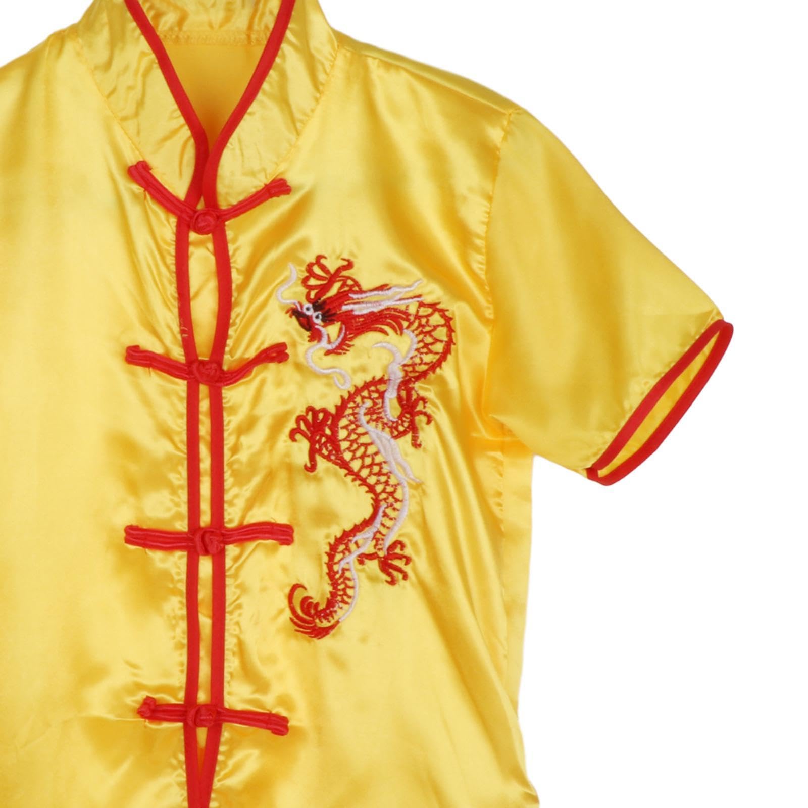 Ensemble de Vêtements et Costumes Traditionnels Chinois de Wushu pour Adultes et Enfants (Unisexe)