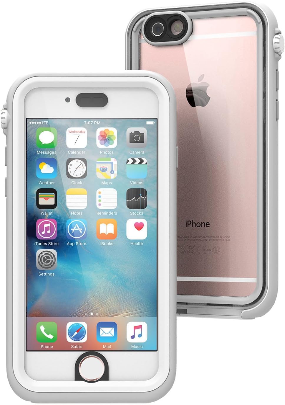 Catalyst iPhone 6s Case, Waterproof, Shock Proof, Drop Proof for Apple iPhone 6s with High Touch Sensitivity ID (White & Mist Gray)