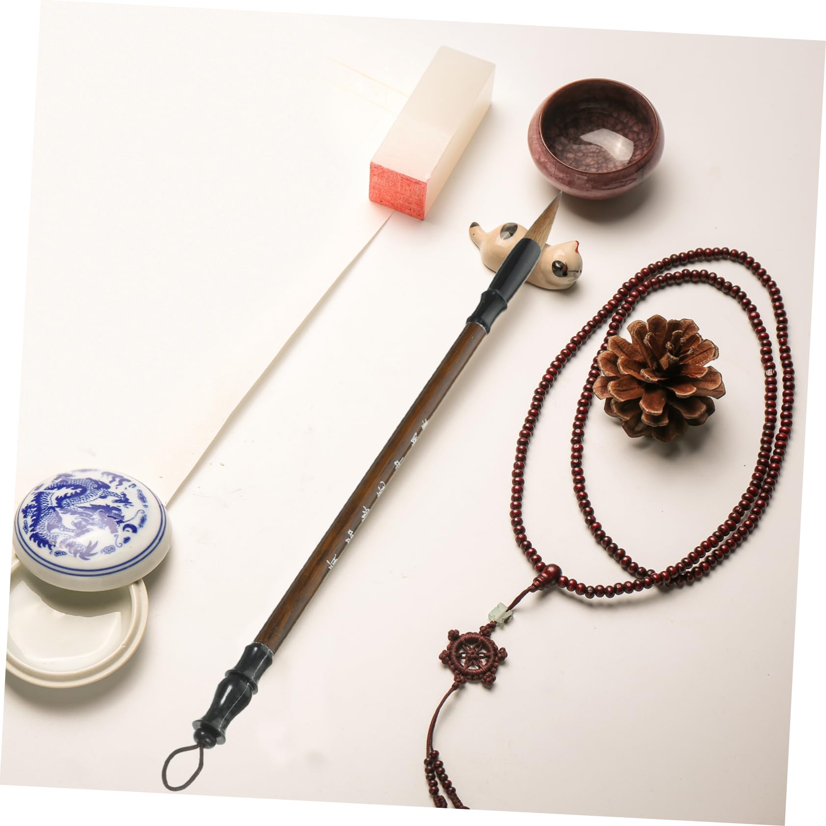 DOITOOL 7pcs Chinese Calligraphy Brush Set Traditional Ink Calligraphy Pens for Beginners Art Brush Painting Supply