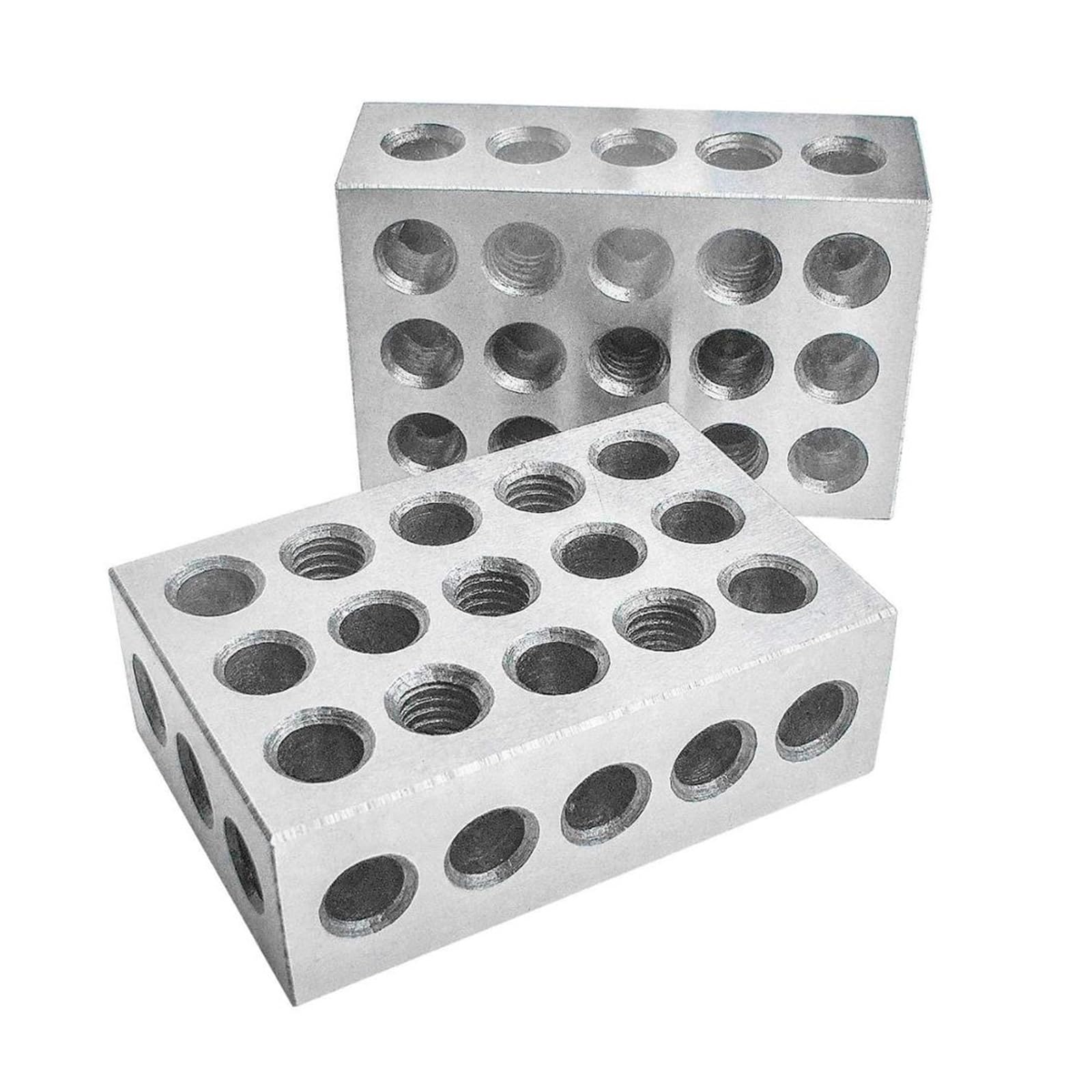 Zestaw płytek wzorcowych, 2 sztuk/zestaw 25-50-75mm bloki ze stali hartowanej, 0.005 "precyzyjnie dopasowany mechanik, 123 narzędzie do frezowania 23 otwory 1-2-3" wskaźnik bloku(1-2-3")