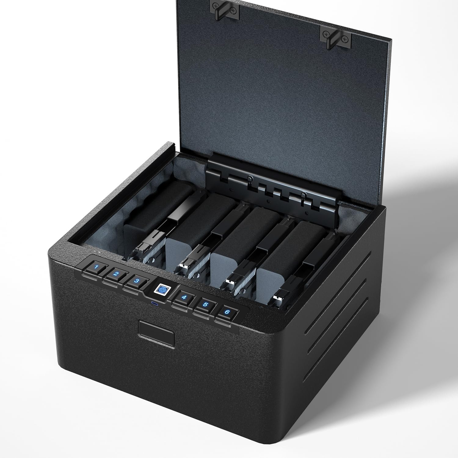 XDeer Biometric Pistol Safe - Quick Access Fingerprint & Digital Keypad