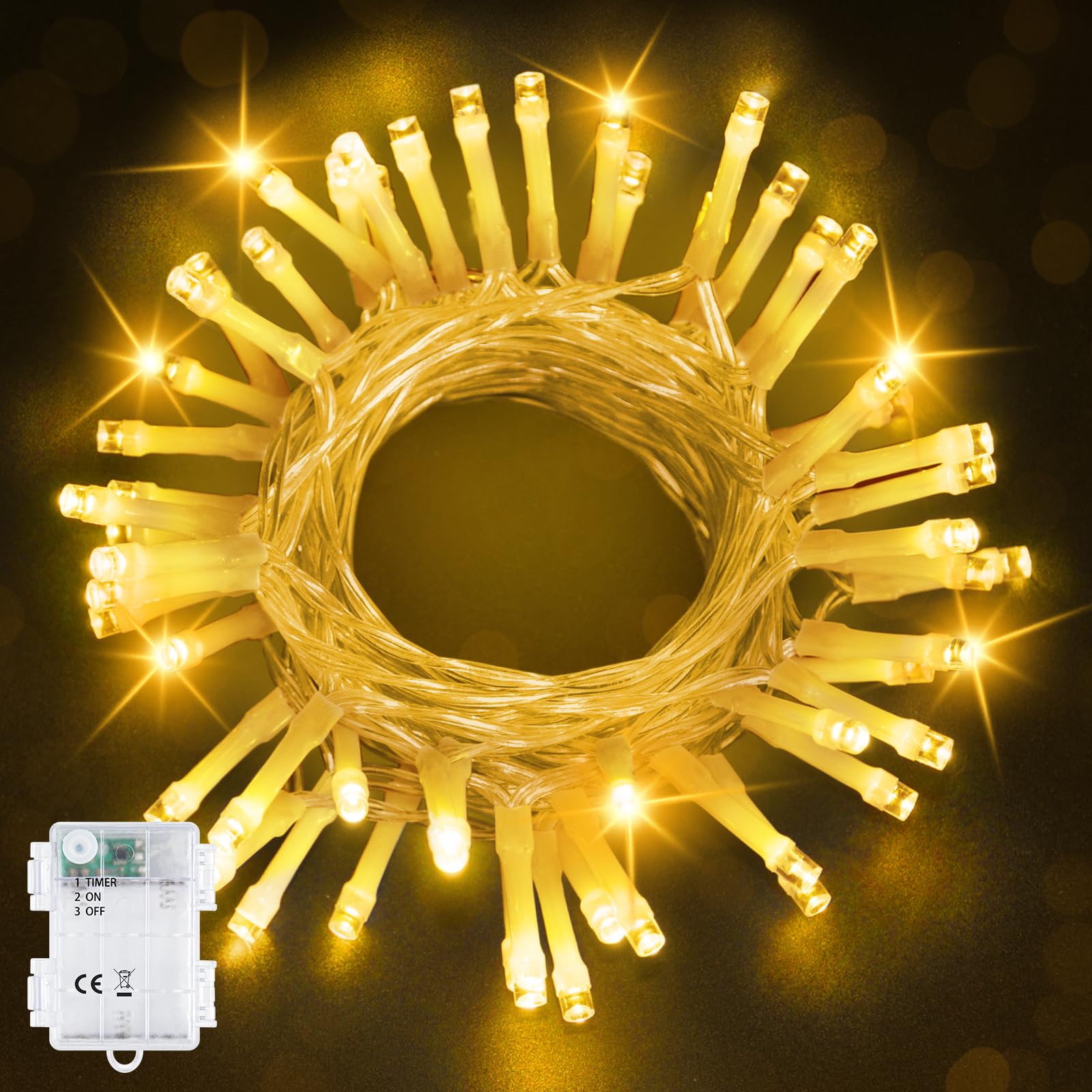 LED Lichtketting met stekker voor Gebruik Binnen en Buiten, 8 Modi