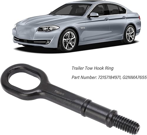 Miniatura 6 de Gancho de remolque 1T0805615A, anillo de gancho de remolque KIMISS Track Racing Remolque de enganche de enganche de gancho de repuesto para Altea