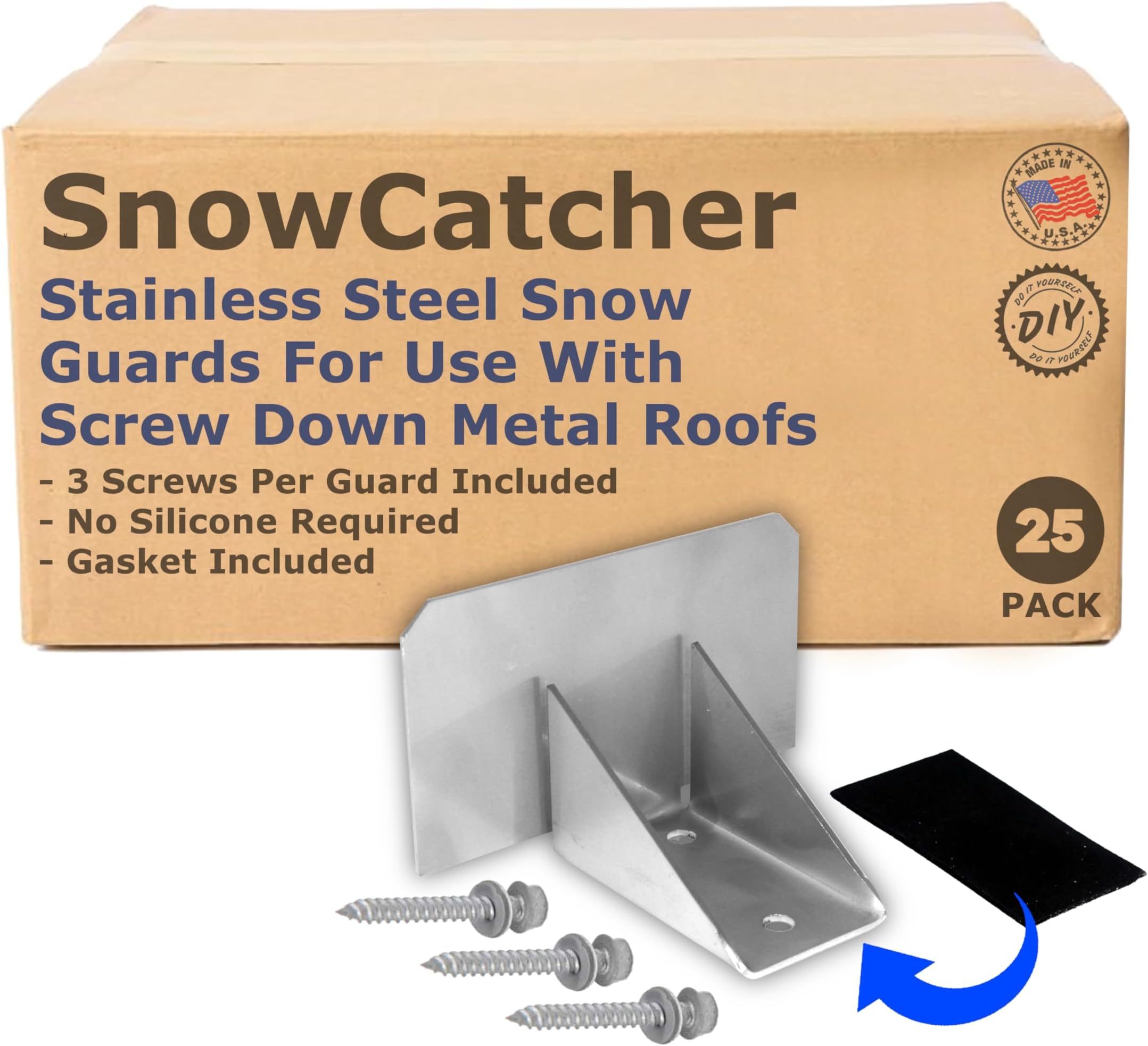 Color 50 Qty Commercial Bulk Pack (Snow Guards, Perfect
