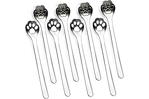 8-Pack Cat Paw Spoon, Stainless Steel Cat Spoons