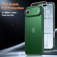 Vista 70 de TAURI Funda magnética 5 en 1 diseñada para iPhone 13 para iPhone 14, [compatible con MagSafe] con 2 protectores de pantalla + 2 protectores de lente