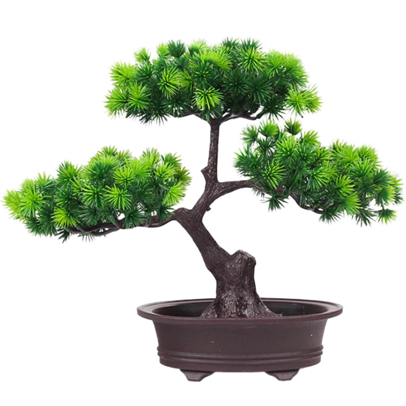 Artificial Bonsai Tree 12'' Fake Bonsai Tree Desk Bonsai Plant Fake Tree Potted Plants Artificial Decor Artificial Bonsai Artificial Plants Fake Plants for Bookshelf Zen Garden Farmhouse Decor Style2