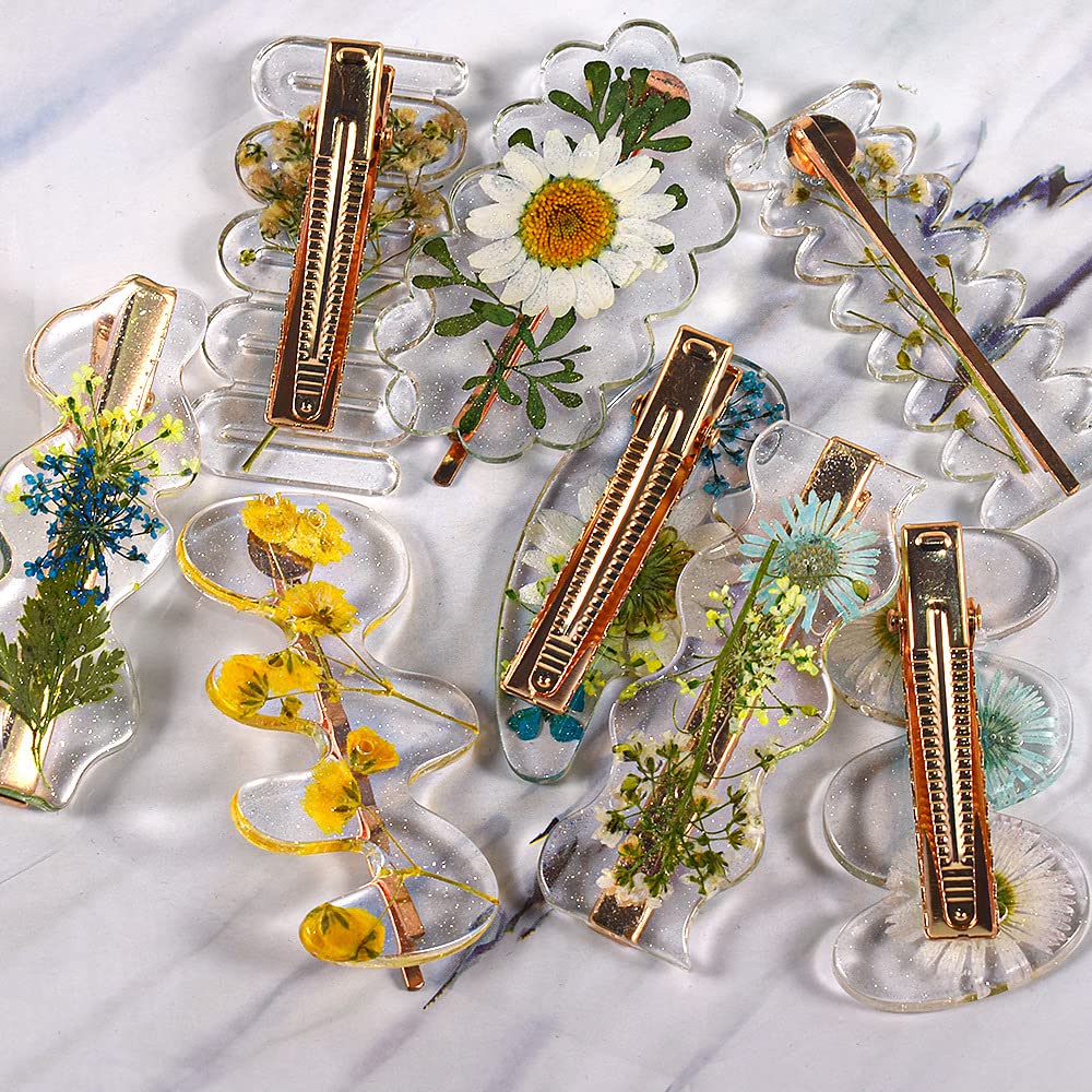 FineInno 3-teiliges Set: Silikon-Gießformen Für Haarspangen & 20 Zubehörteile – DIY Harz Schmuck