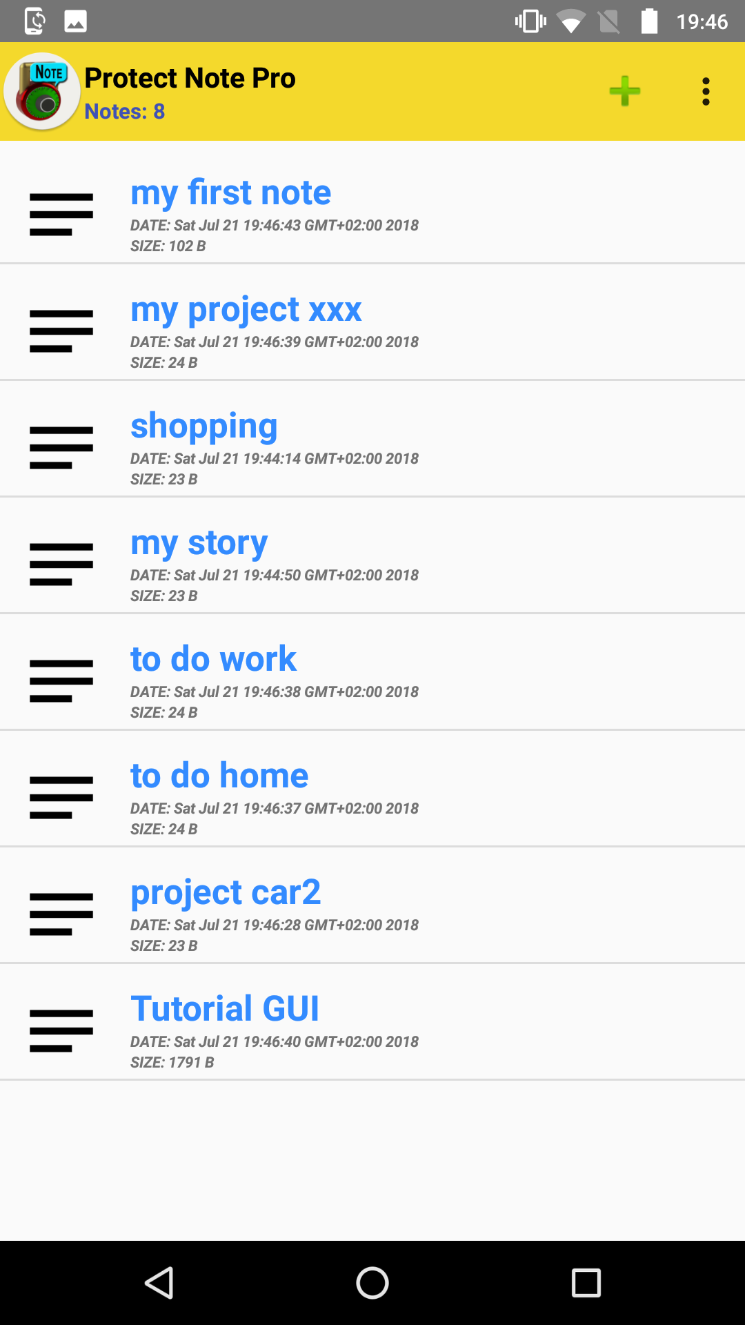 Protect Note Free is a useful application to protect your private notes ...