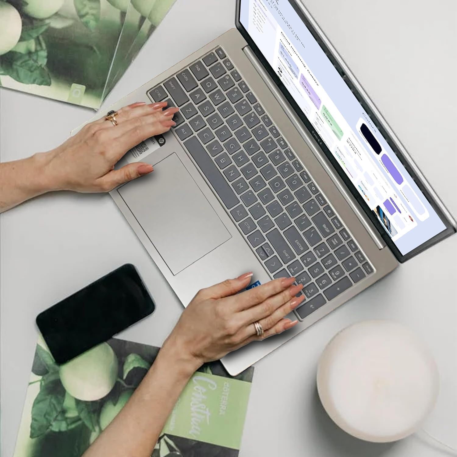 HP 15.6" Business Laptop Computer with Microsoft 365 • 2026 Edition • Copilot AI • Intel 4-Core N100 CPU • 1.1TB Storage (1TB OneDrive + 128GB UFS) • 16GB RAM • Windows 11 • w/o Mouse