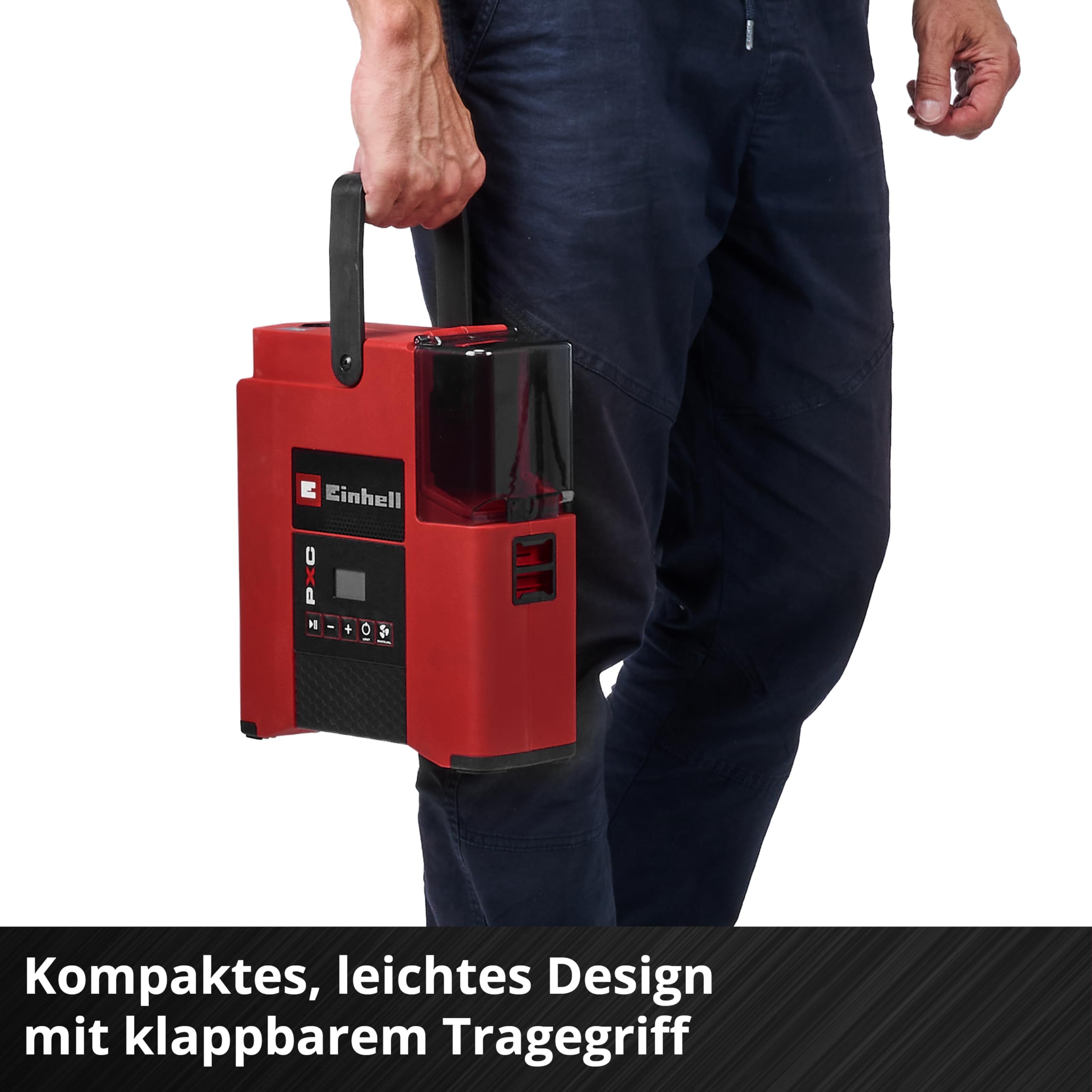 Einhell Akku-SUP-Pumpe SUPPERO 18/380 PXC (18 V, Inflation + Deflation, max. 1,38 bar / 20 PSI, max. 380 L/min, Auto-Stop, Tragegurt, inkl. 7 Adapter, ohne Akku)