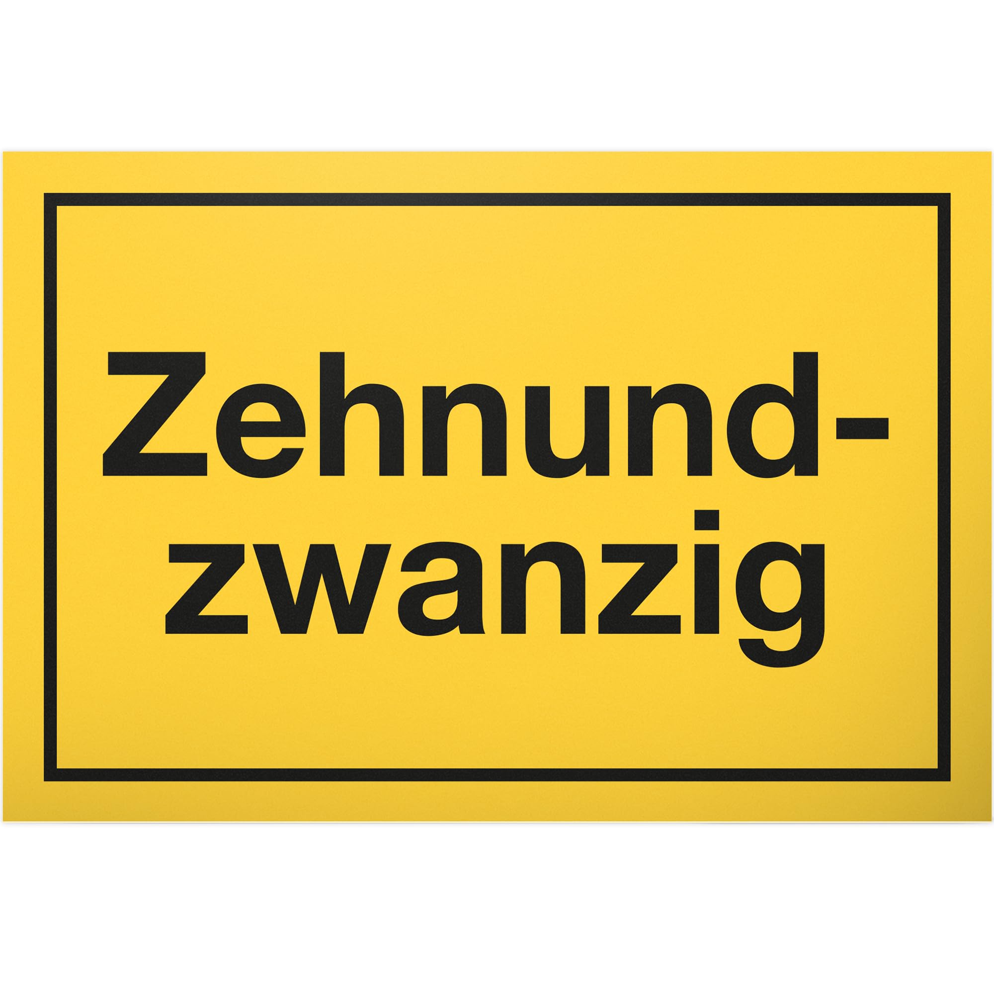 DankeDir! 30 Jahre - Zehnundzwanzig Schild - Geschenk 30. Geburtstag Geschenkidee Geburtstagsgeschenk Dreißigsten Geburtstagsdeko Partydeko Party Zubehör Geburtstagskarte