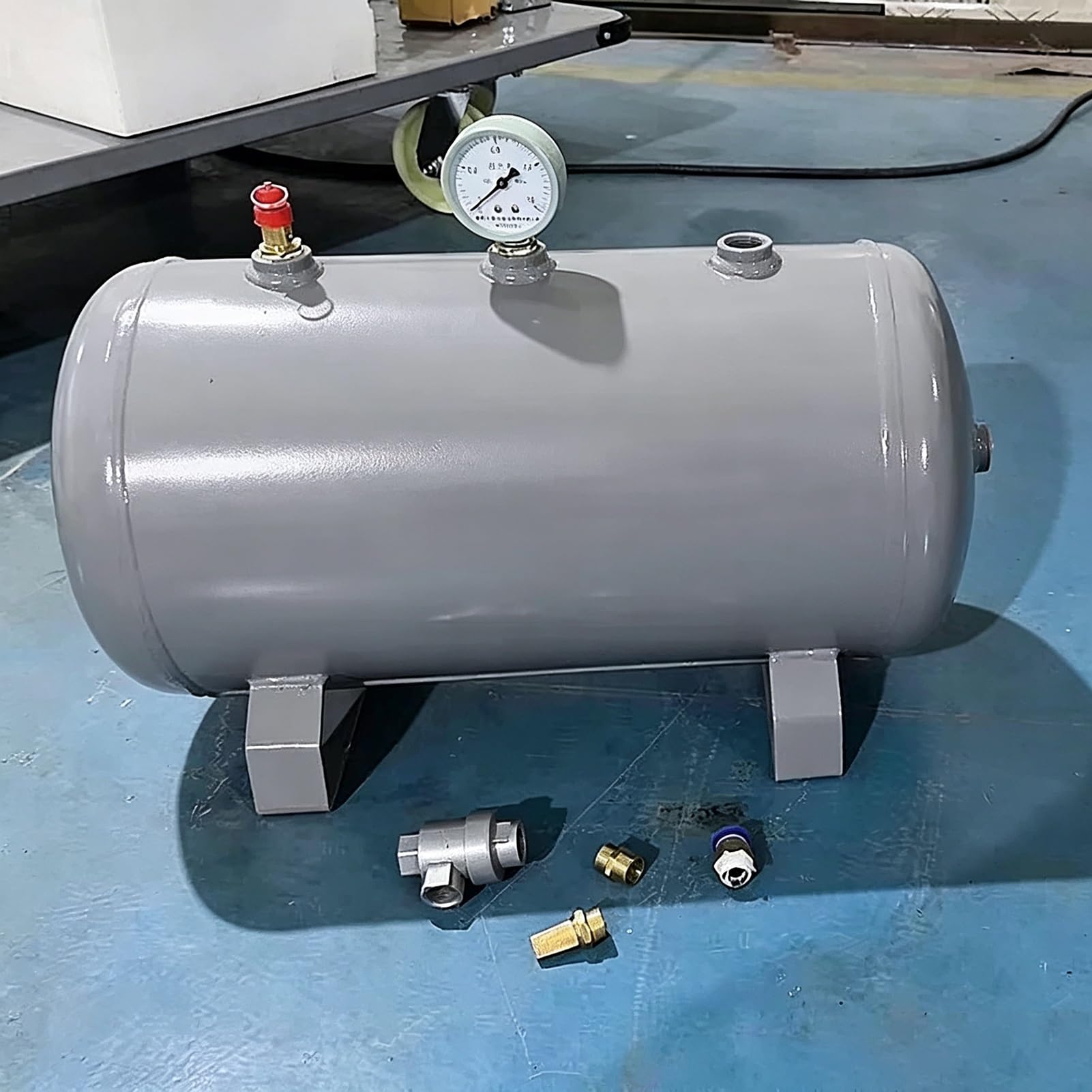 Depósito de aire para compresor de 1L con accesorios para sistemas neumáticos