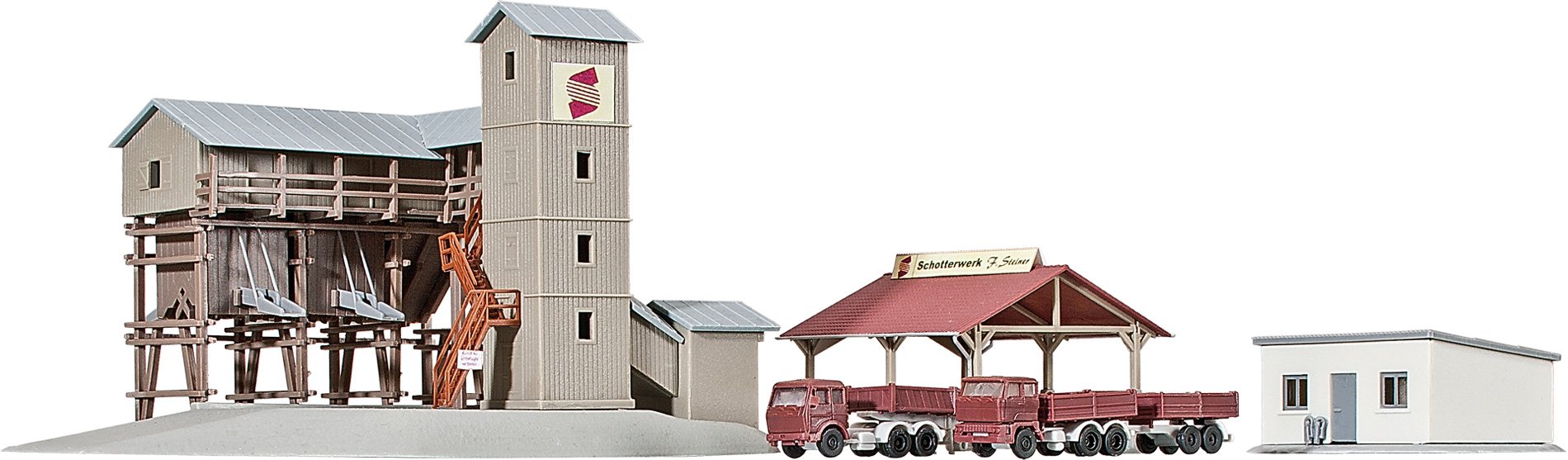 Kibri 36603 Gravel Works with Vehicles