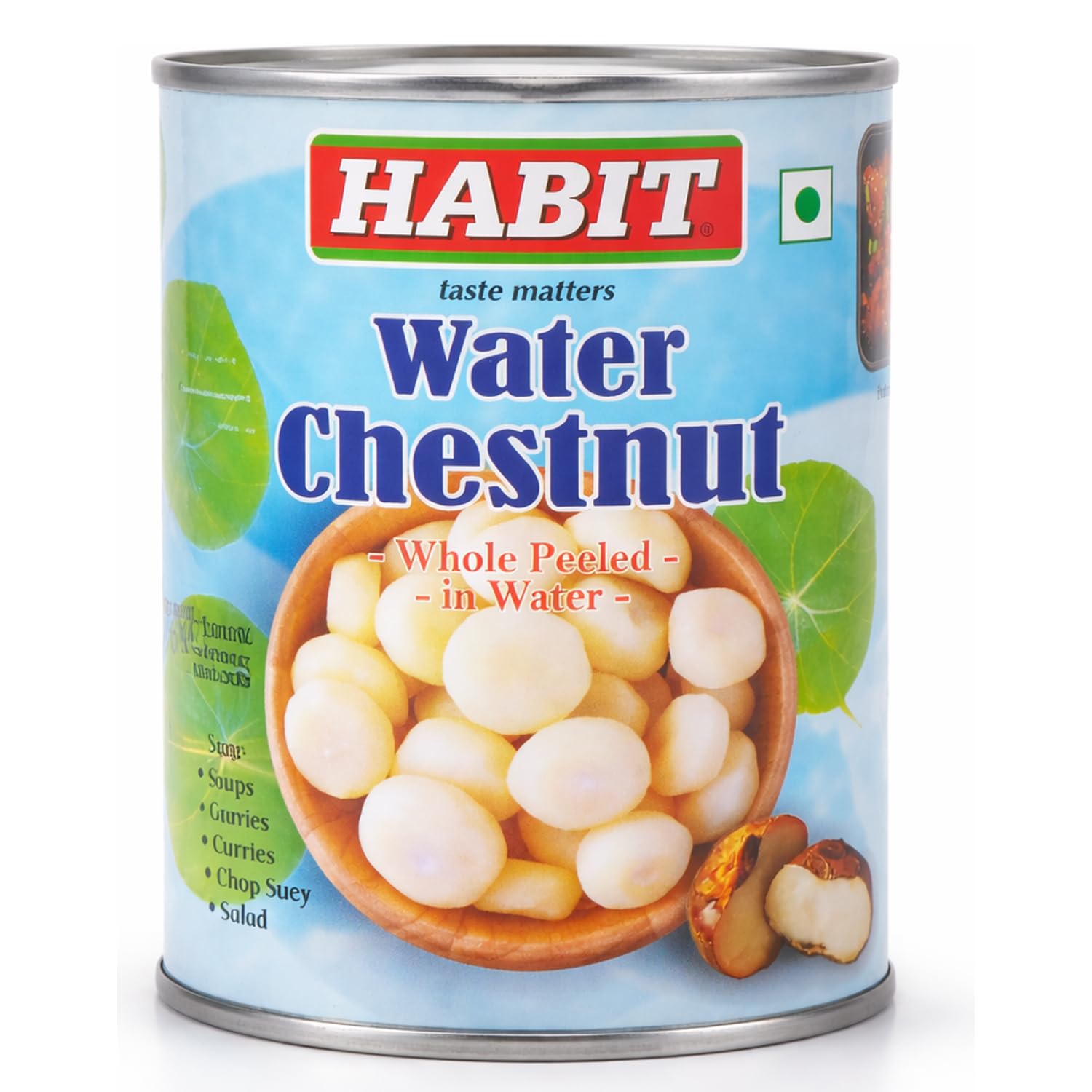 HABIT Water Chestnut Whole Peeled in Water | Canned Water Chestnuts in Brine | 560g x Pack of 1-image-40
