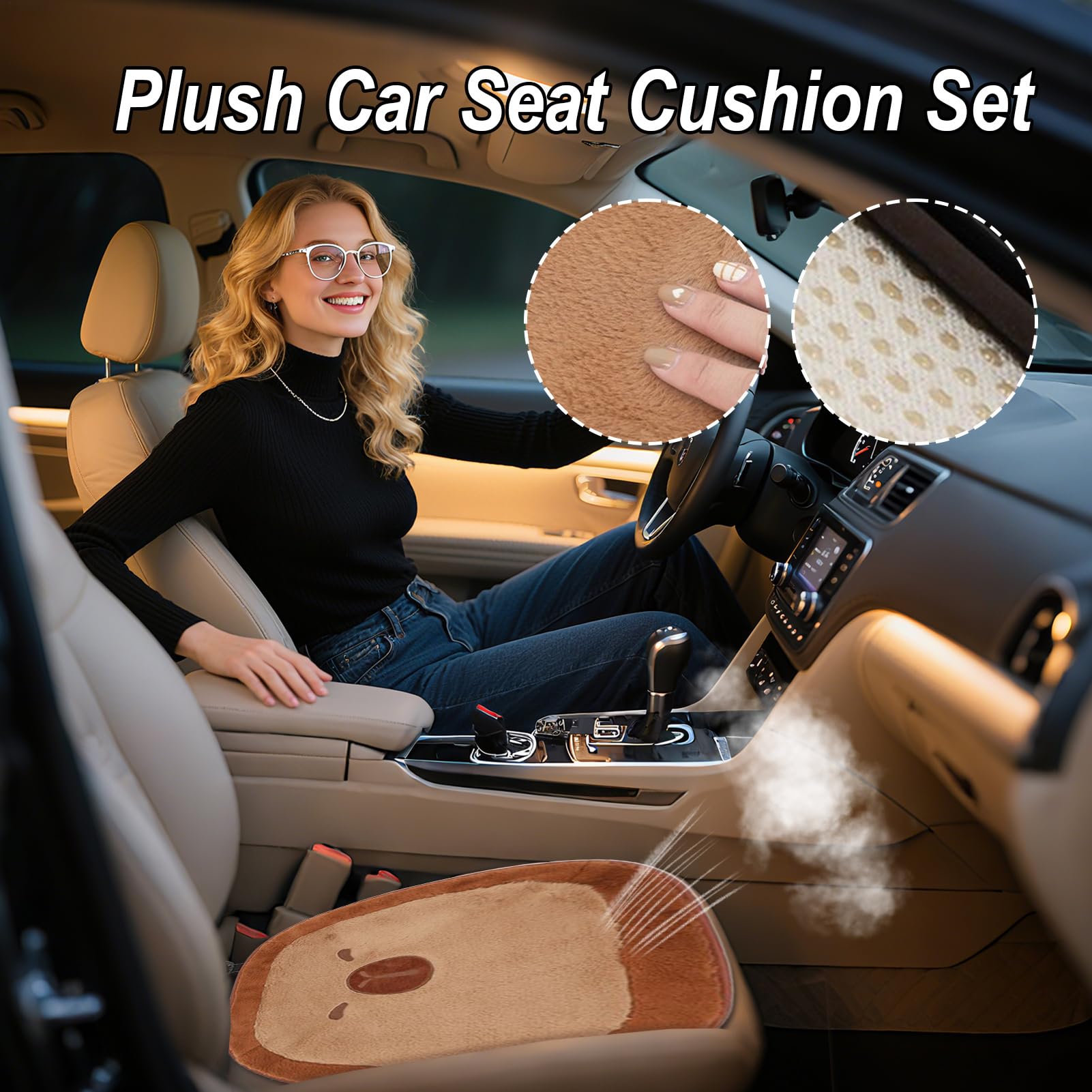Générique Coussins de siège Auto Tapis de Chaise Confortable