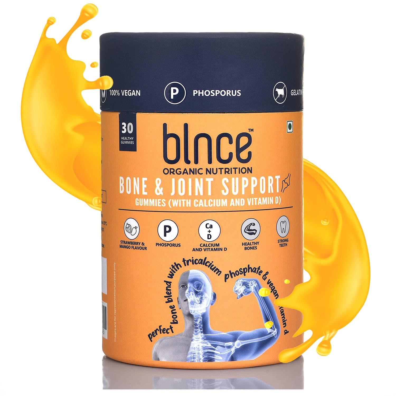 Buy Blnce Organic Nutrition Calcium & Vitamin D Bone Support Gummies