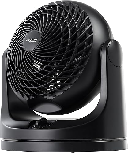 Miniatura 1 de IRIS USA WOOZOO - Ventilador oscilante para circulación de aire, color negro
