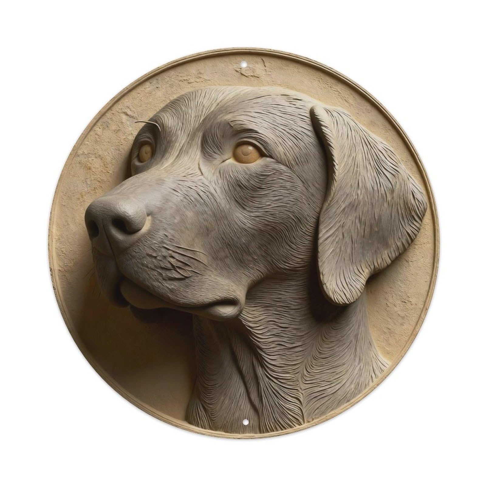Zlatcbu Vintage Weimaraner Dog Portrait Art Metal Tin Sign Retro Wall Art Poster, Decor For Home Living Room Bar Cafe Garage, 8X8 Inch