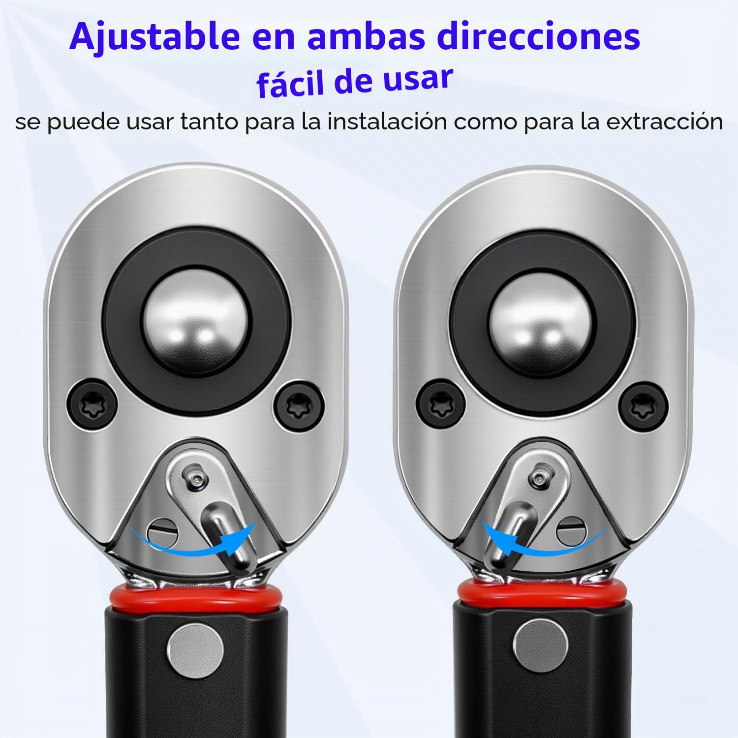 ZKTOOL Juego de 3 llaves dinamométricas, 1/4 pulgadas 5-25 NM, 3/8 pulgadas 10-60 NM, 1/2 pulgadas 20-210 NM, juego de llaves de trinquete, llave de trinquete de liberación rápida, adecuada para la
