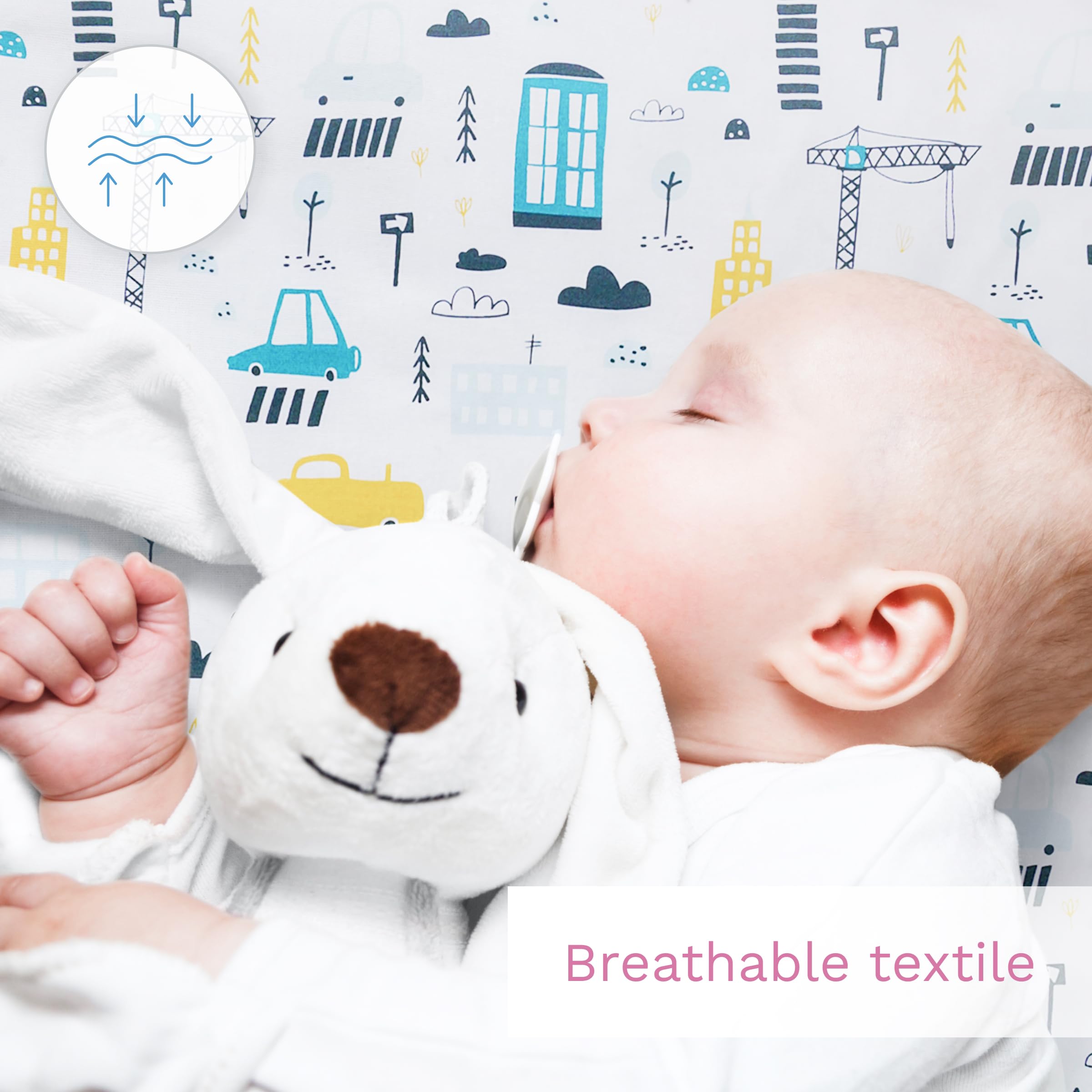 2-teiliges Baby Kinder Bettbezug 150 x 120 cm mit Kopfkissenbezug - Muster 1